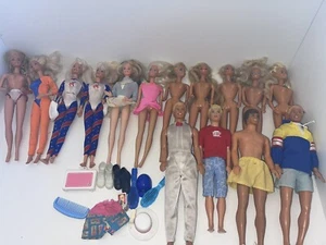 Vintage Barbie Ken Puppen Konvolut 15 Puppen Zubehör verschiedene Zustände - Bild 1 von 16