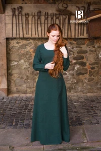 Mittelalter Kleid Typ Unterkleid Grün Freya - Bild 1 von 28