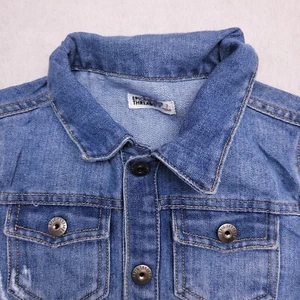 Epic Threads Casual Button Up Denim Long Sleeve Jacket Youth Girls Size 7 Blue - Picture 1 of 10