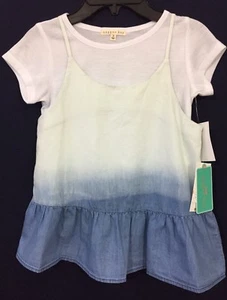 NWT Size 7-8 (Small) Copper Key Girl's 100% Cotton Short Sleeve Ombré Top - Picture 1 of 11