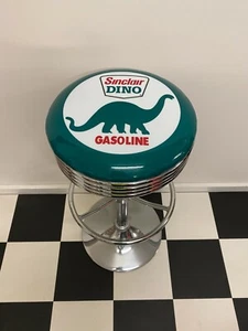 SINCLAIR DINO GASOLINE BOWSER PREMIUM BAR STOOL ADJUSTABLE HEIGHT HOT ROD - Picture 1 of 9
