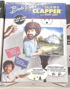 Bob Ross Talking Clapper Sound Activated Switch w/ Night Light NEW Clap On - Picture 1 of 1