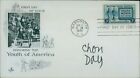 Chon Day Cartoonist Signed First Day Issue Cover FDC JSA Authenticated