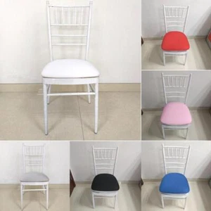 Elastische Esszimmerstuhl Sitzbezug Spandex Runde Stuhl Kissen Polster Wohndeko CA - Bild 1 von 18