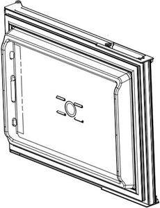 Norcold 638530 Door Assembly Foamed Upper Black - Picture 1 of 1
