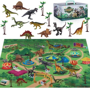 TEMI Dinosaur Toys for Kids 3-5, Realistic Jurassic Dinosaurs Figures with Play - Picture 1 of 12