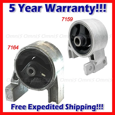 L906 Fits: 2006-2011 Kia Rio/ Rio5 1.6L, Front Lower & Rear Motor Mount 2pcs - Image 1 of 3