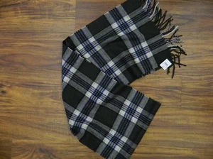 NWT $110 JCrew Olive plaid cashmere scarf in Dark Moss K2393 - Picture 1 of 3