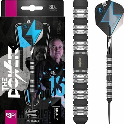 Target | Phil Taylor Power Series Black Darts | 21g 23g | Swiss Point | 80% - image 1 of 4