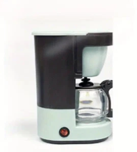 Miniature Dollshouse Coffee Maker Mint Green with Removable Pot 1/6th Scale - Picture 1 of 5