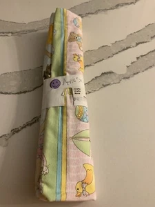 Vintage 70’s Baby Print Cotton Retro Fabric 1 Yd 16”X45” Ducks Bears Animals New - Picture 1 of 2