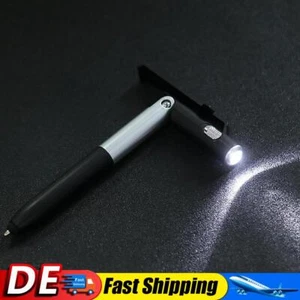 4-in-1-Touch-Kugelschreiber mit LED-Klapplicht und Bildschirm (schwarz) DE - Bild 1 von 5