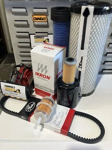 Dingo k9-3 Perkins 20HP Engine Engine & Hydraulic Filter / Fan Belt Service Kit - Picture 1 of 4