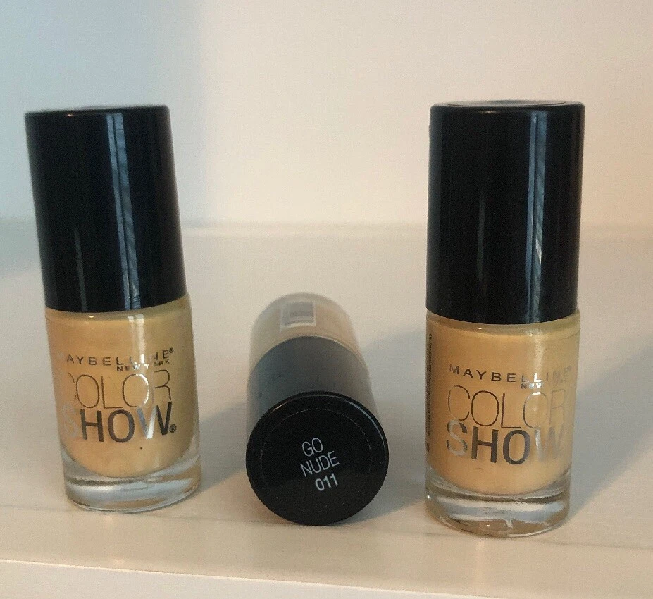 Maybelline New York Color Show Nail Lacquer Polish GO NUDE #011 - .23 Fl Oz