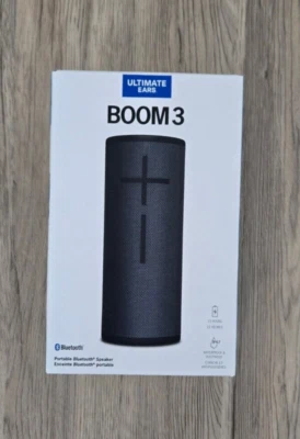 BRAND NEW: Ultimate Ears Boom 3 Portable Bluetooth Speaker - Black - Image 1 of 3