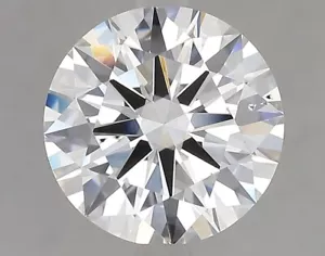 Laborgezüchteter Diamant 3 Karat Rundschliff für Verlobungsring - Bild 1 von 2