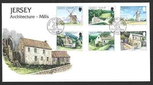 JERSEY 2011 ARCHITECTURE SET on UNADDRESSED FIRST DAY COVER - Picture 1 of 1