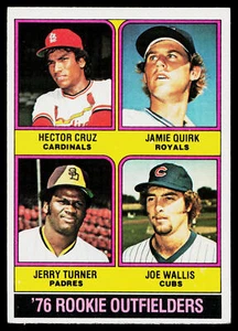 1976 Topps Outfielders (Hector Cruz / Jamie Quirk / Turner / Wallis) #598 RC - Picture 1 of 2