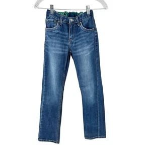 Levis Boys 511 Slim Fit Stretch Jeans Size 10 Reg W25 L26 Adj Waist Blue Denim - Picture 1 of 5