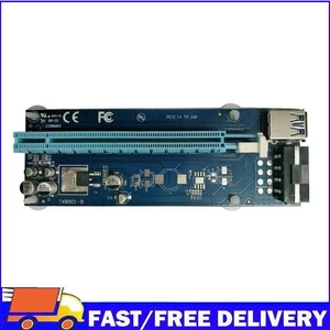 PCI Express Riser Card 1X to 16X USB 3.0 SATA 15 Pin to 4Pin for BTC Miner - Afbeelding 1 van 9