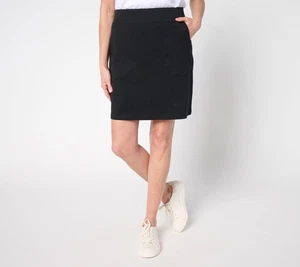 Belle by Kim Gravel Regular Preppy French Terry Skort Shorts Schwarz XL Neu - Bild 1 von 1