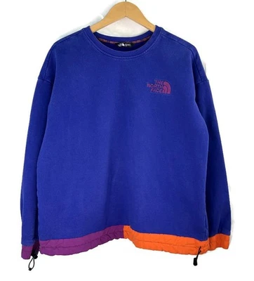 The North Face 男式 '92 Rage Fleece Crew 运动衫 L 码蓝色拼色 — 第 1/4 张图片