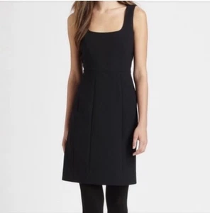 Tory Burch Damen Kleid Azalee Schwarz Wollmischung Etui Night Out Gr. 4 - Bild 1 von 14