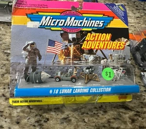 1993 Galoob Micro Machines Action Adventures #18 Lunar Landing Collection NIP - Picture 1 of 3