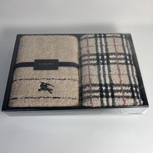 Burberry Gesicht Handtuch & Waschhandtuch Set Baumwolle 100% ohne Karton Japan Neu - Bild 1 von 4