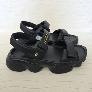 Nike Womens Jordan Deja Sandals Black Gold Shoes FN5036-001 Size 11 NEW  - Picture 1 of 11