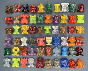 Clásico GoGos Crazy Bones Things Principalmente JALEA Conjunto de 60 Figuras Raro De Colección - Imagen 1 de 5