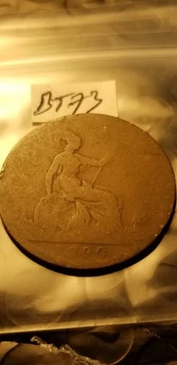 Great Britain 1890 One Penny Coin Idb9. - Image 1 of 2