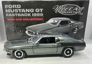 ACME 1/18 SCALE 1969 FORD MUSTANG GT FASTBACK”NICE CAR COLLECTION’250 PRODUCED - Picture 1 of 12