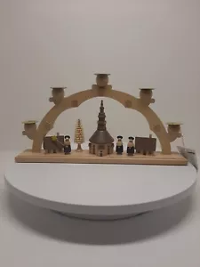 Richard Glasse Erzgebirge Kirchenkerze Weihnachtsschmuck Holz Handarbeit Germany - Bild 1 von 9