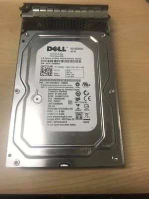 Dell 160GB 7.2K LFF 3.5" 3G SATA X464K 0X464K HDD Hard Drive w/ R Tray F238F - Image 1 of 2