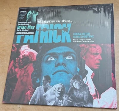 PATRICK MP Soundtrack by BRIAN MAY - BLUE/BLACK SPLATTER COLOR VINYL - RARE! - Image 1 of 3