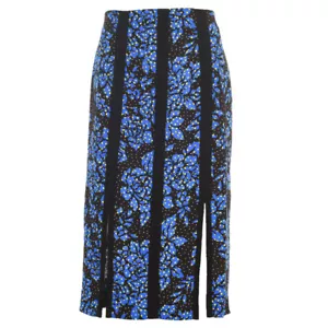 Gonna a matita DVF DIANE VON FURSTENBERG blu e nera taglia US 4 / UK 8 PEZZI £249 BG - Foto 1 di 6