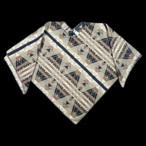 NUEVO Poncho Ralph Lauren Azteca Navajo Southwestern Manta Serape NUEVO CON ETIQUETAS - Imagen 1 de 7