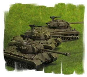 Painted! - US Pershing Tank Platoon (3 Vehicles) - 15mm WW2 - World War II - Picture 1 of 2