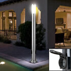 Acier Inoxydable LED Extérieur Lampe Support de 2x Prises Courant Jardin Cour