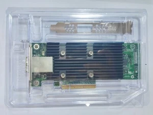 T93GD Dell LSI 9300-8e 12Gbps PCIe-x8 SAS External Controller IT Mode HBA JBOD - Picture 1 of 4