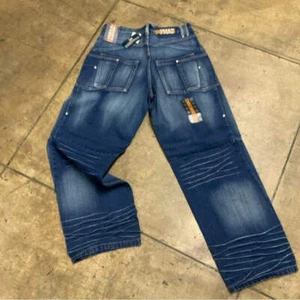 Men's Phat Farm Dk Blue Washed Denim Pants NWT - Picture 1 of 6