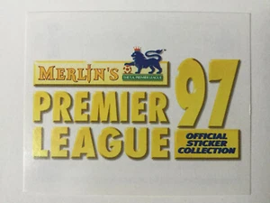 Merlin Premier League 1997 Football Sticker Logo - Picture 1 of 2