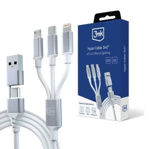 3MK Hyper 3 IN 1 Multi Ladekabel 15W Schnell Laden Multi-Prt - Picture 1 of 24
