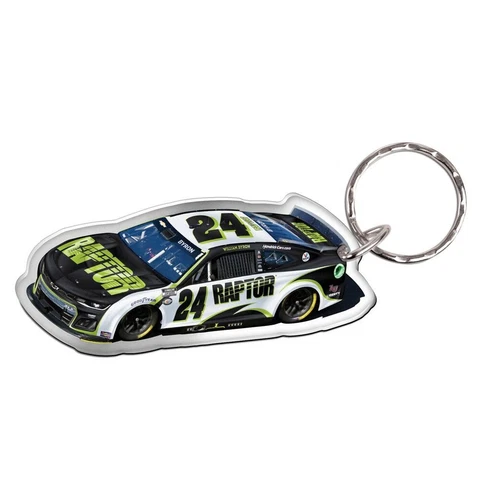 William Byron 2023 Wincraft #24 Raptor Key Ring FREE SHIP Cover