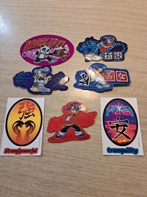 LOTE (7) de colección de pegatinas de máquina expendedora Y2K símbolos arquetipo niña asiática de anime (7)  Foto 1 de 3