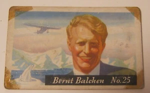 Tarjetas comerciales de la serie H. J. Heinz Aviator de 1930 BERNT BALCHEN #25 ¡RELLENO! - Imagen 1 de 2