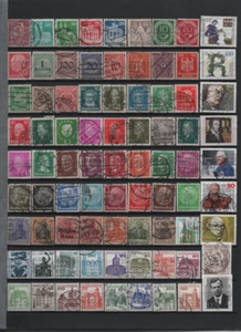 ALBUM DE 16 PAGES AVEC 498 TIMBRES ALLEMAGNE 1974/1995 + ancien FORTE COTE - Foto 1 di 3