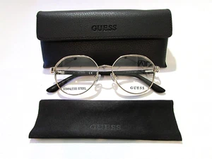 Guess GU50124 GU 50124 005 Shiny Gold Black Eyeglasses Rx-Able Frame - Picture 1 of 2