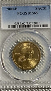 2000-P SACAGAWEA $1, PCGS MS65. Golden Dollar (2000-2008) - Picture 1 of 17
